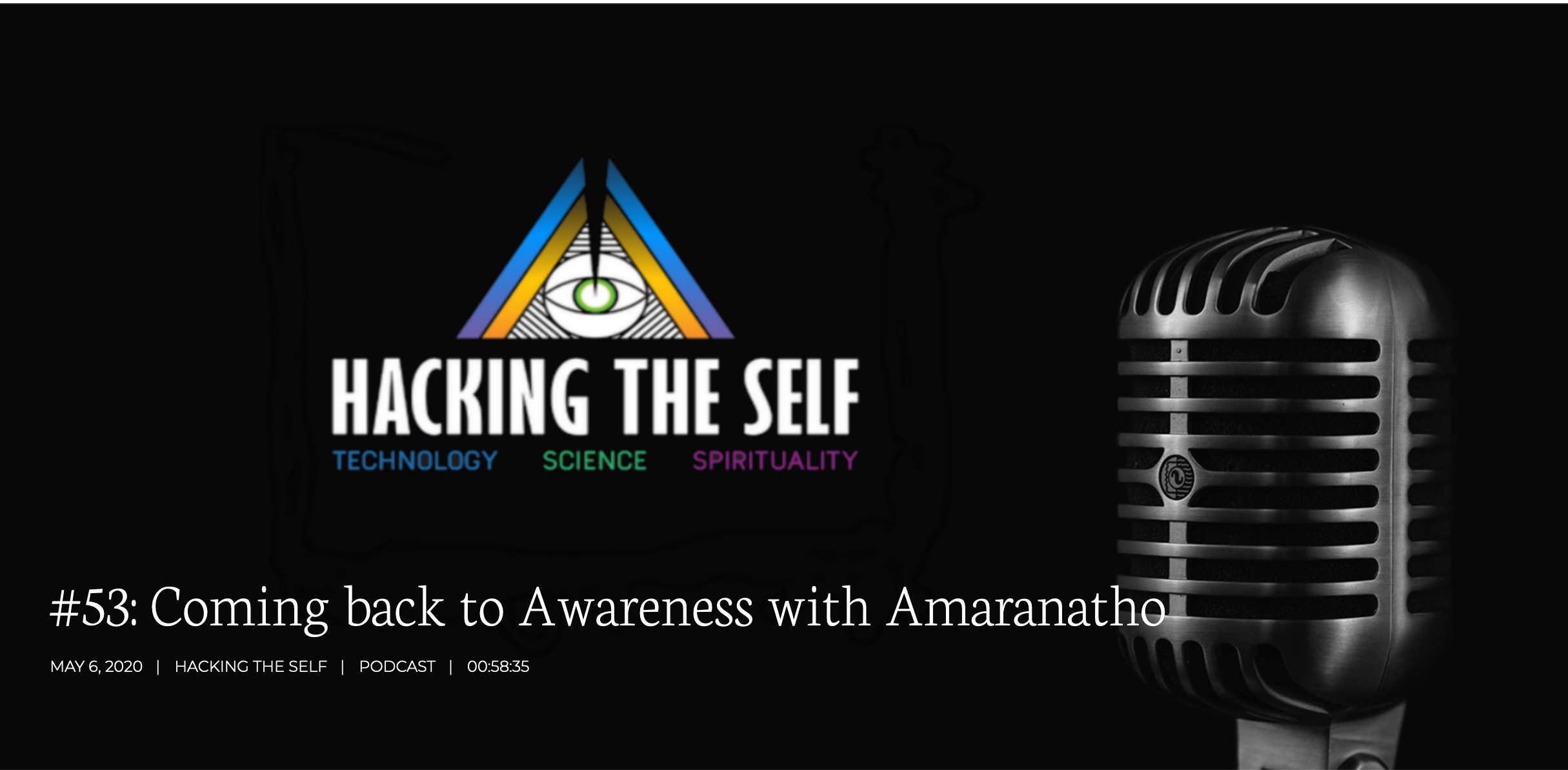 Coming back to Awareness  – Hacking the self podcast