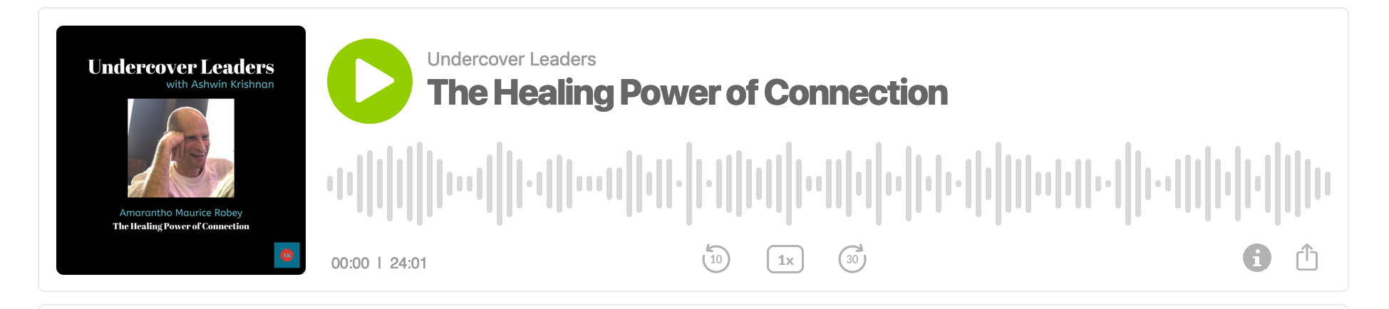 Undercover leaders – The healing power of connection
