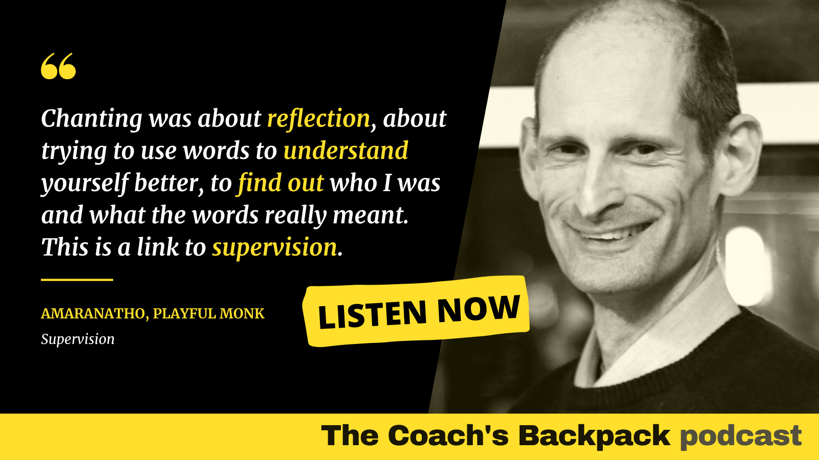The coach's backpack podcast on Coaching Supervision