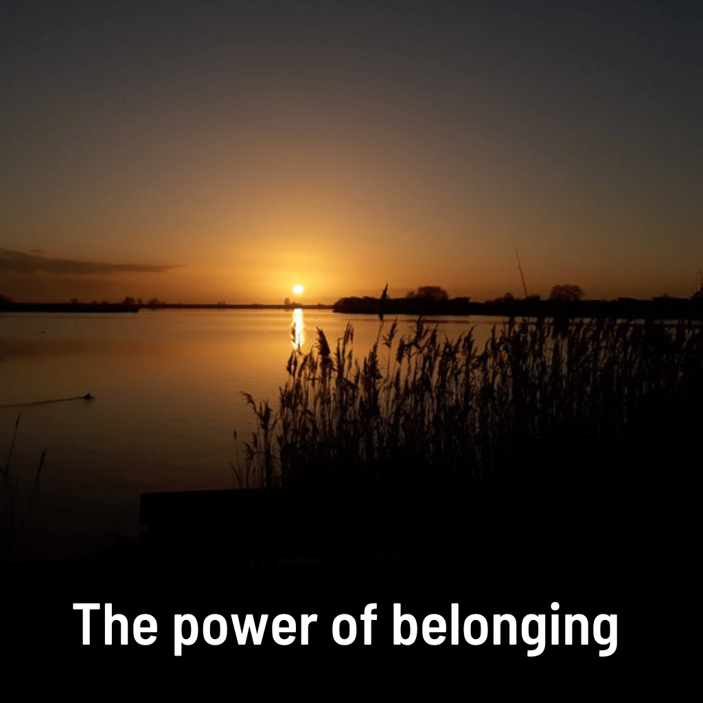 The power of belonging or are you trying to fit in?