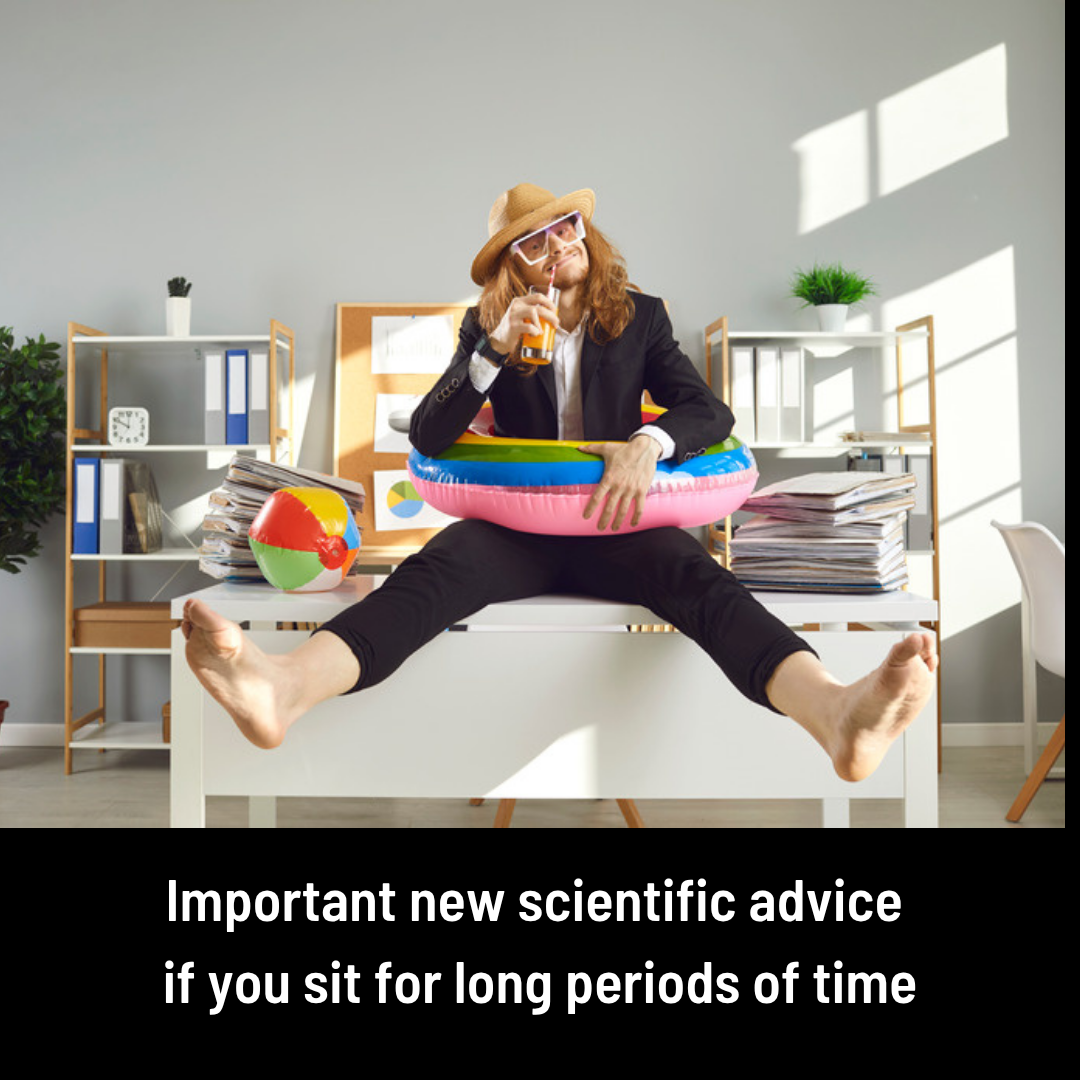 I just read the new scientific research on sitting and it makes you want to kneel!
