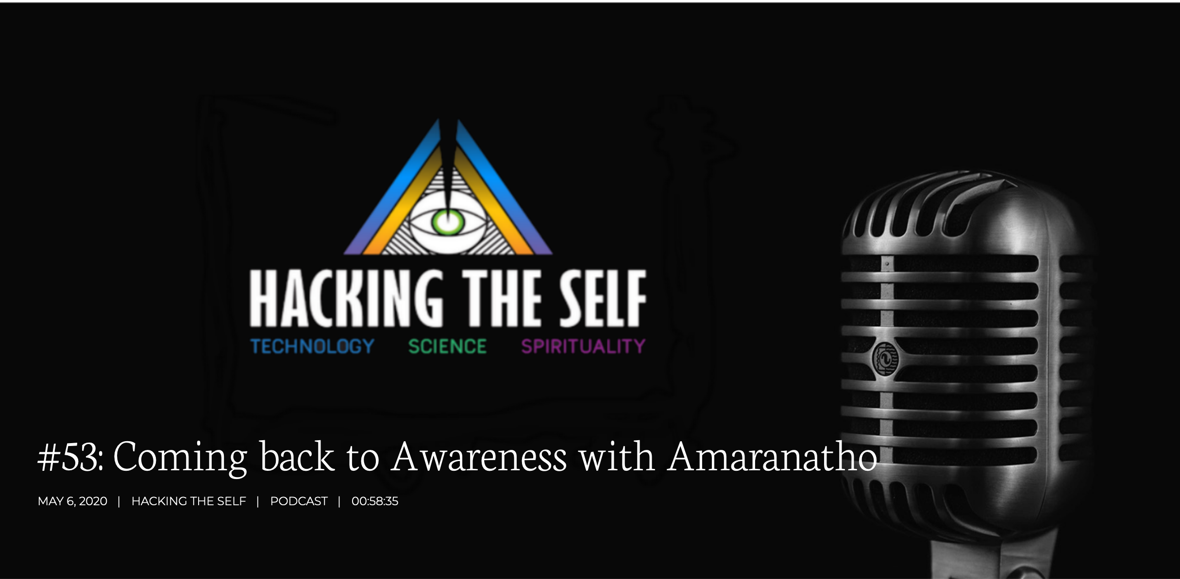 Coming back to Awareness - Hacking the self podcast